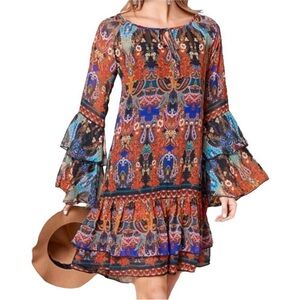 Wispy Boho Dress or Swim Coverup Size Medium